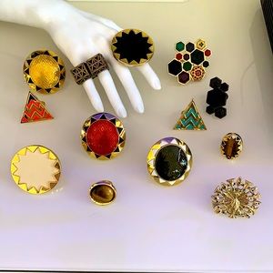 13 pc ring bundle sunburst peacock Low Luv HoH